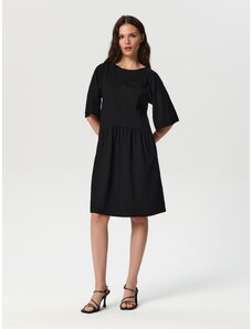 Sinsay - Mini šaty s ozdobnými zády - černá