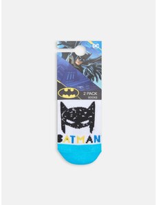 Sinsay - Sada 2 párů ponožek Batman - bílá