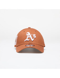 Kšiltovka New Era Oakland Athletics MLB Side Patch 9FORTY Adjustable Cap Brown/ White