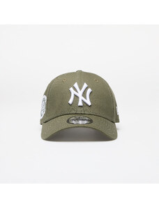 Kšiltovka New Era New York Yankees MLB Side Patch 9FORTY Adjustable Cap New Olive/ White