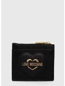 Peněženka Love Moschino černá barva