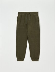Sinsay - Teplákové kalhoty regular fit - zelená