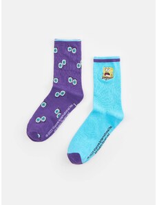 Sinsay - Sada 2 párů ponožek - fialová