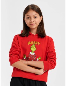 Sinsay - Vánoční mikina s kapucí Grinch - červená