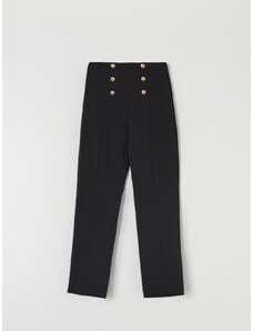 Sinsay - Kalhoty s ozdobnými knoflíky - černá