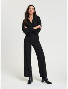 Sinsay - Elegantní kalhoty - černá