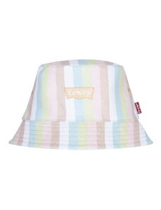 Oboustranná bavlněná dětská čepice Levi's LAN LEVI'S REVERSIBLE BUCKET C oranžová barva