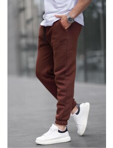 Madmext Bitter Brown Basic Elastic Sweatpants 6524