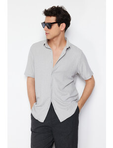 Trendyol Gray Regular Fit Short Sleeve Shirt
