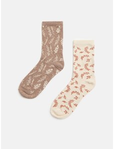 Sinsay - Sada 2 párů ponožek - vícebarevná