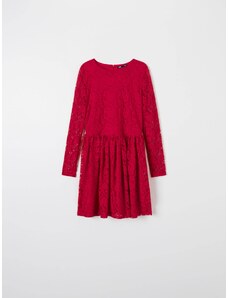 Sinsay - Krajkové šaty - červená