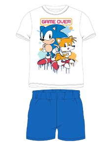 Ježek SONIC - licence Chlapecké pyžamo - Ježek Sonic 5204011, bílá / modrá