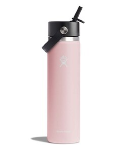 Termoláhev Hydro Flask 24 Oz Wide Flex Straw Cap Trillium růžová barva, W24BFS678