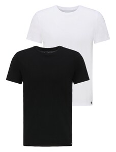 Pánská trička dvoubalení LEE L680CMKW 112117018 TWIN PACK CREW Black White