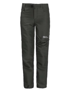 Dětské kalhoty do deště Jack Wolfskin ACTIVE ZIP OFF černá barva