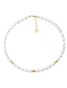 Manoki Perlový náhrdelník Lucia - chirurgická ocel