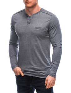 Inny Zajímavé šedé tričko s dlouhým rukávem L166