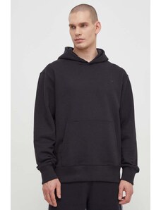 Bavlněná mikina adidas Originals Contempo French Terry Hoodie pánská, černá barva, s kapucí, hladká, HK2937