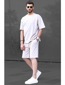 Madmext Basic Stone Color Men's Shorts Set 6377