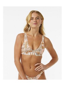 Plavky Rip Curl BLOCK PARTY ADJUSTABLE HALTER Bright Peach