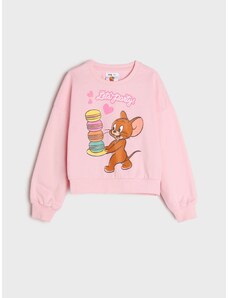 Sinsay - Mikina s kapucí Tom & Jerry - růžová