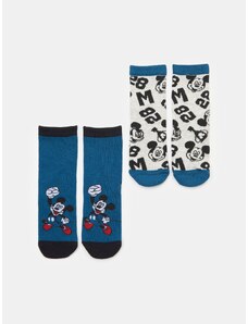 Sinsay - Sada 2 párů ponožek Mickey Mouse - námořnická modrá
