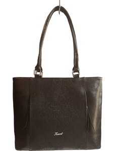 Klasická dámská kabelka Karen Areta - černá/ vzor