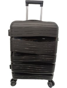 Cestovní kufr skořepinový Viagio - tmavě šedý vel.M
