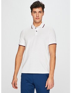 Bavlněné polo tričko Armani Exchange bílá barva, hladké, 8NZF75 Z8M5Z