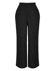 Trendyol Curve Black Wideleg Woven Trousers