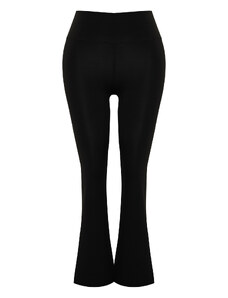 Trendyol Curve Black Gatherer Leg Snap Detailed Flare Sport Leggings