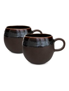 Terrafina Coffee set 2 bucláků hnědý