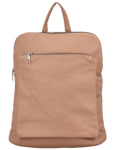 MaxFly Trendy dámský koženkový kabelko-batoh Sokkoro, starorůžový