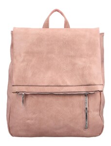 INT COMPANY Stylový dámský koženkový kabelko-batůžek Florence, růžový