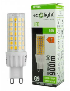 ECO LIGHT LED žárovka G9 - 10W - teplá bílá