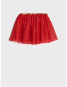 Sinsay - Tylová sukně - červená