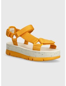 Sandály Camper Oruga Up dámské, oranžová barva, K200851.021