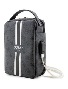 Guess PU 4G Printed Stripes Travel Universal Bag černá