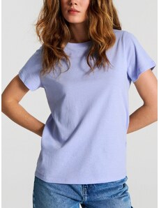 Sinsay - Bavlněné tričko - světle modrá