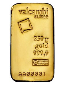 Valcambi Investiční zlatý slitek 250 g