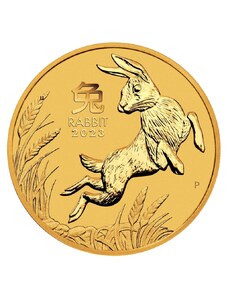 Perth Mint Zlatá investiční mince Rok Zajíce Lunární 1/2 Oz 2023
