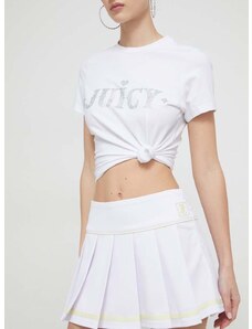 Sukně Juicy Couture bílá barva, mini, áčková
