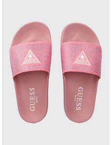 Pantofle Guess dámské, růžová barva, FL5BEK FAL12