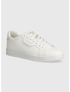 Kožené sneakers boty Michael Kors Keating Lace Up bílá barva, 42S4KEFS1L