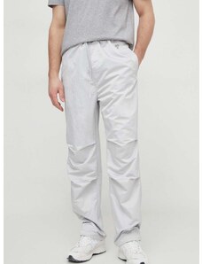 Kalhoty Calvin Klein Jeans pánské, šedá barva, jednoduché, J30J325124