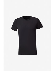 AC&Co / Altınyıldız Classics Men's Black Standard Fit Normal Cut Warmth Retaining Breathable Flexible Thermal Underwear T-Shirt