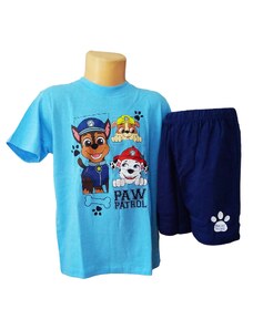 Eplusm Chlapecké pyžamo TLAPKOVÁ PATROLA krátké modré