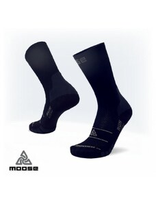 MOOSE ponožky Run merino, černé XS 36-37