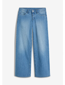 bonprix Velmi široké džíny s nízkým pasem Modrá