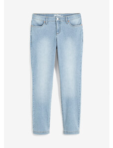 bonprix Strečové džíny Straight se středně vysokým pasem Modrá